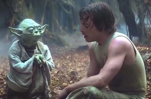 Star Wars’ Master Yoda talking with Luke Skywalker