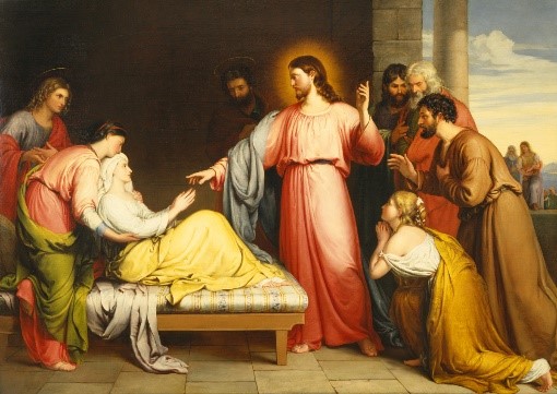 Jesus healing Simon’s mother-in-law