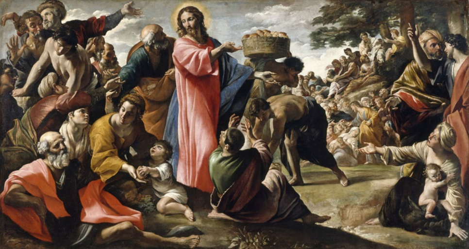 Jesus feeding thousands