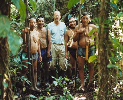 Steve Saint with his tribe