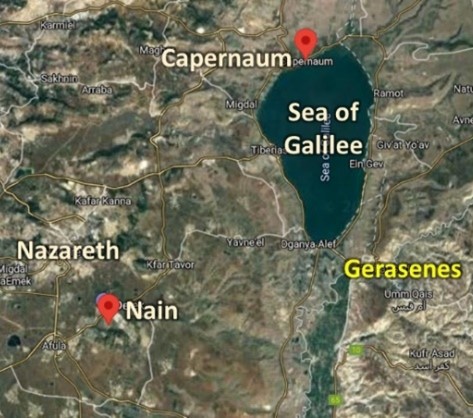 Map of Gerasenes