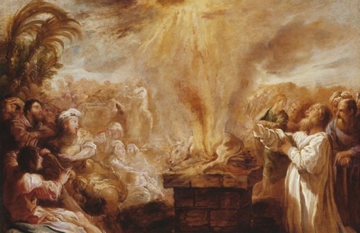 Elijah confronting the prophets of Baal
