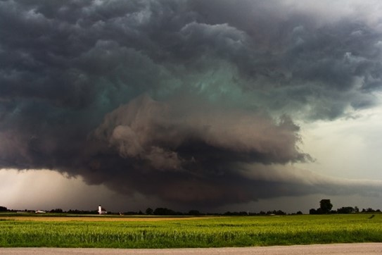 A photo of a storm