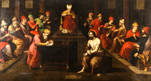 Jesus on trial with the religious authorities