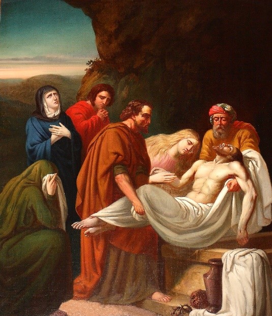 Jesus is placed in the tomb