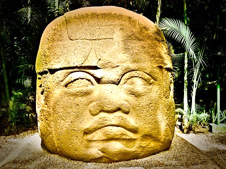 Olmec statue